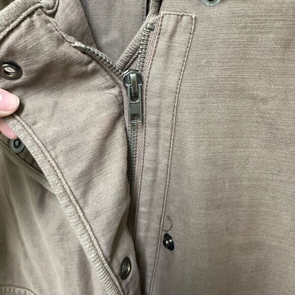 Free People slouchy bomber zip up & button jacket - Picture 5 of 6